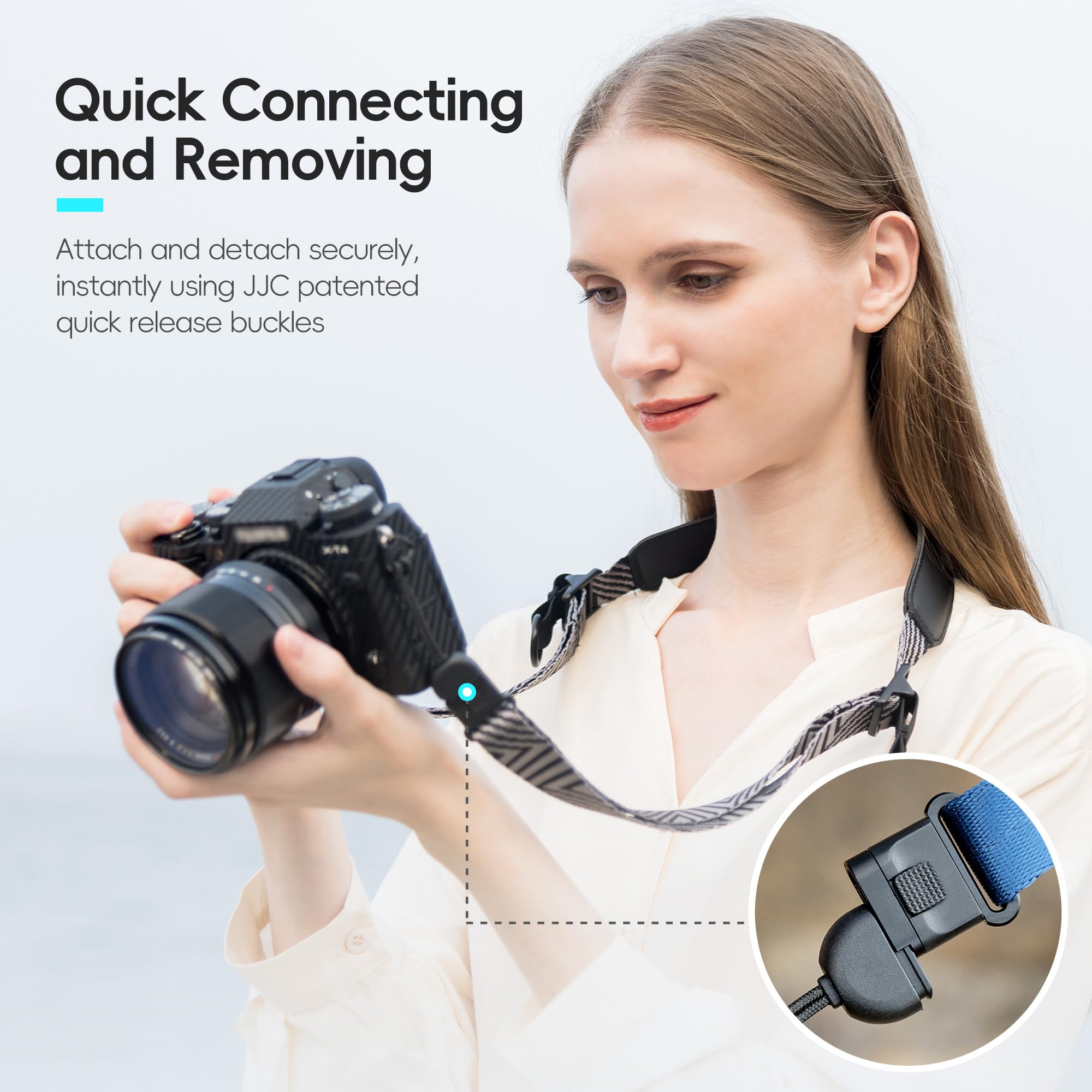 Foto 4 pulgar | Correa De Cuello De Cámara Jjc Qrs-m1 Para Sony A7c Ii A7 Iv Iii A7r V Iv - Venta Internacional.