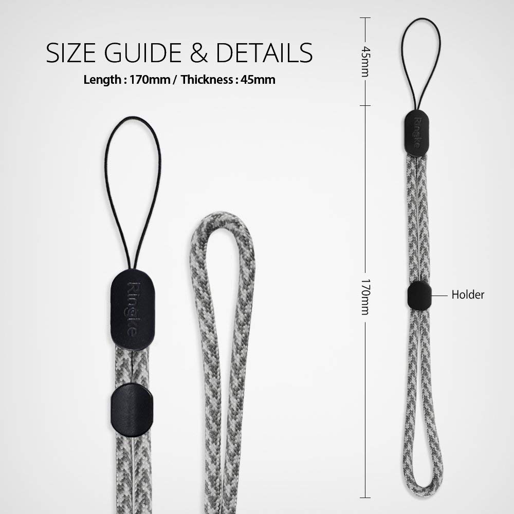 Foto 8 pulgar | Correa De Muñeca Ringke Paracord Para Teléfono Móvil [paquete De 2] Gris - Venta Internacional.