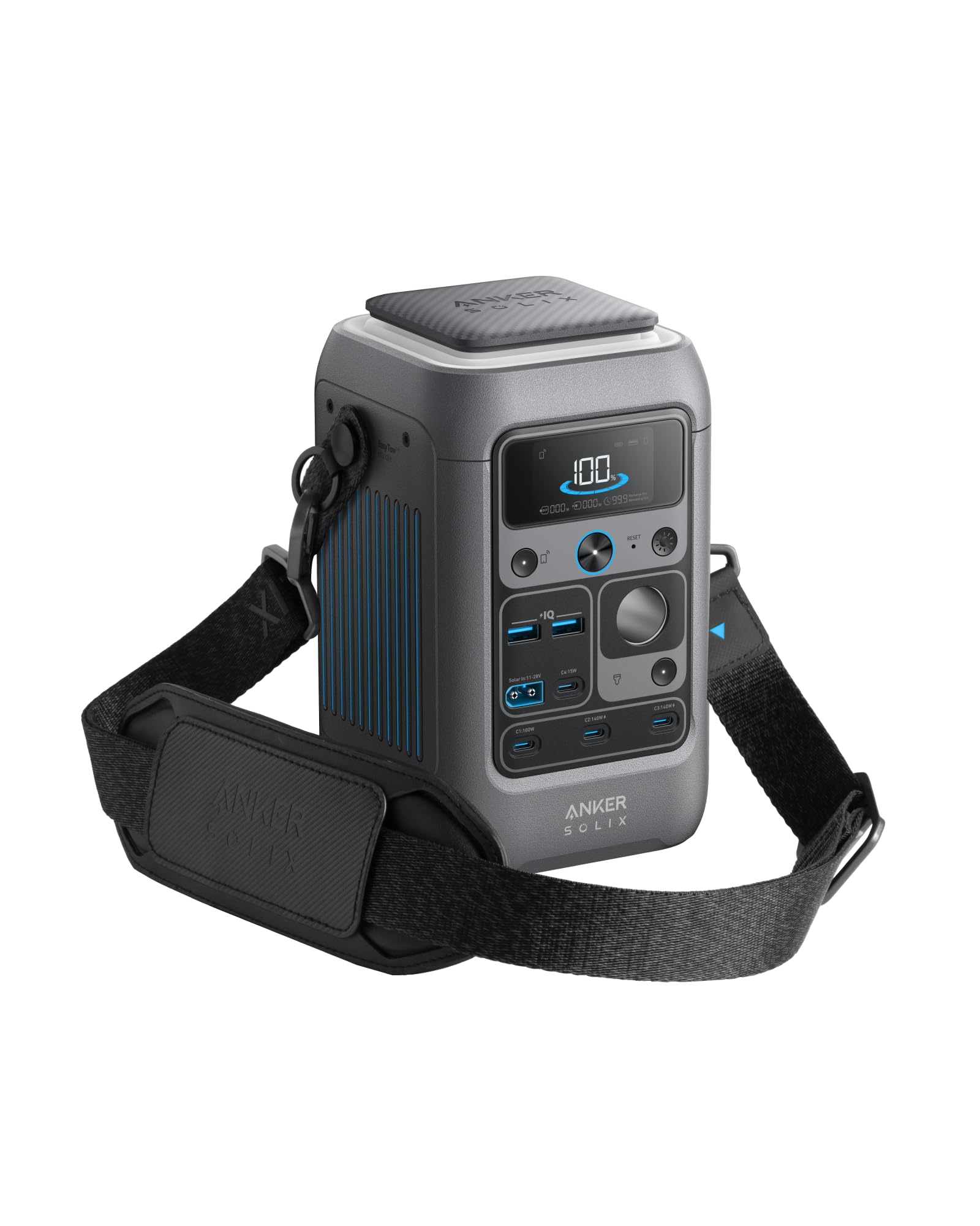 Foto 4 pulgar | Correa De Hombro Anker Solix Compatible Con C300 Dc Negra - Venta Internacional.