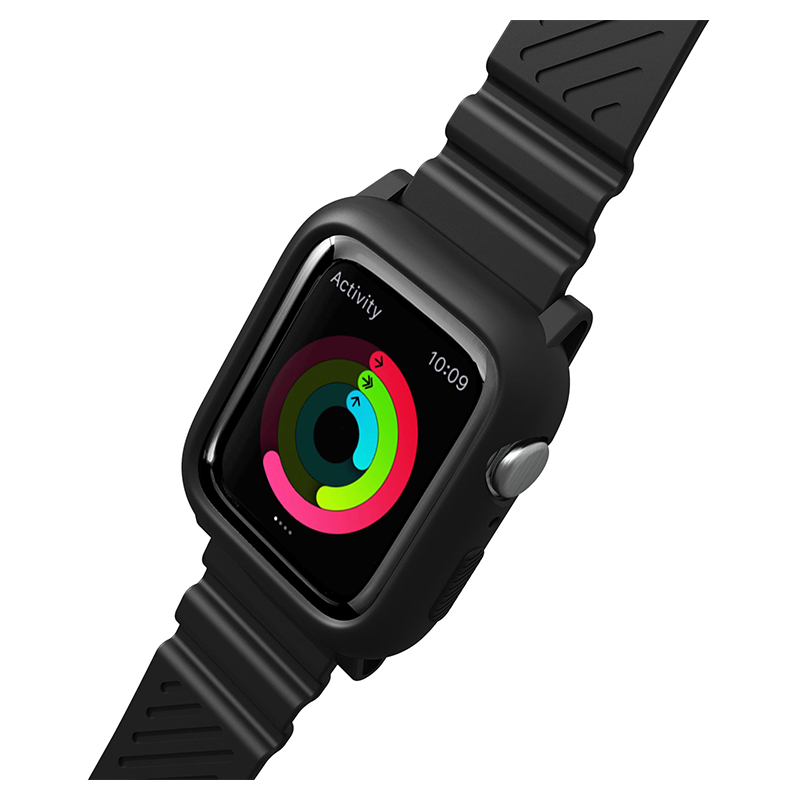 Foto 4 pulgar | Correa para Apple Watch Serie 7 /6 /5 /4 44mm Laut Impkt Negro