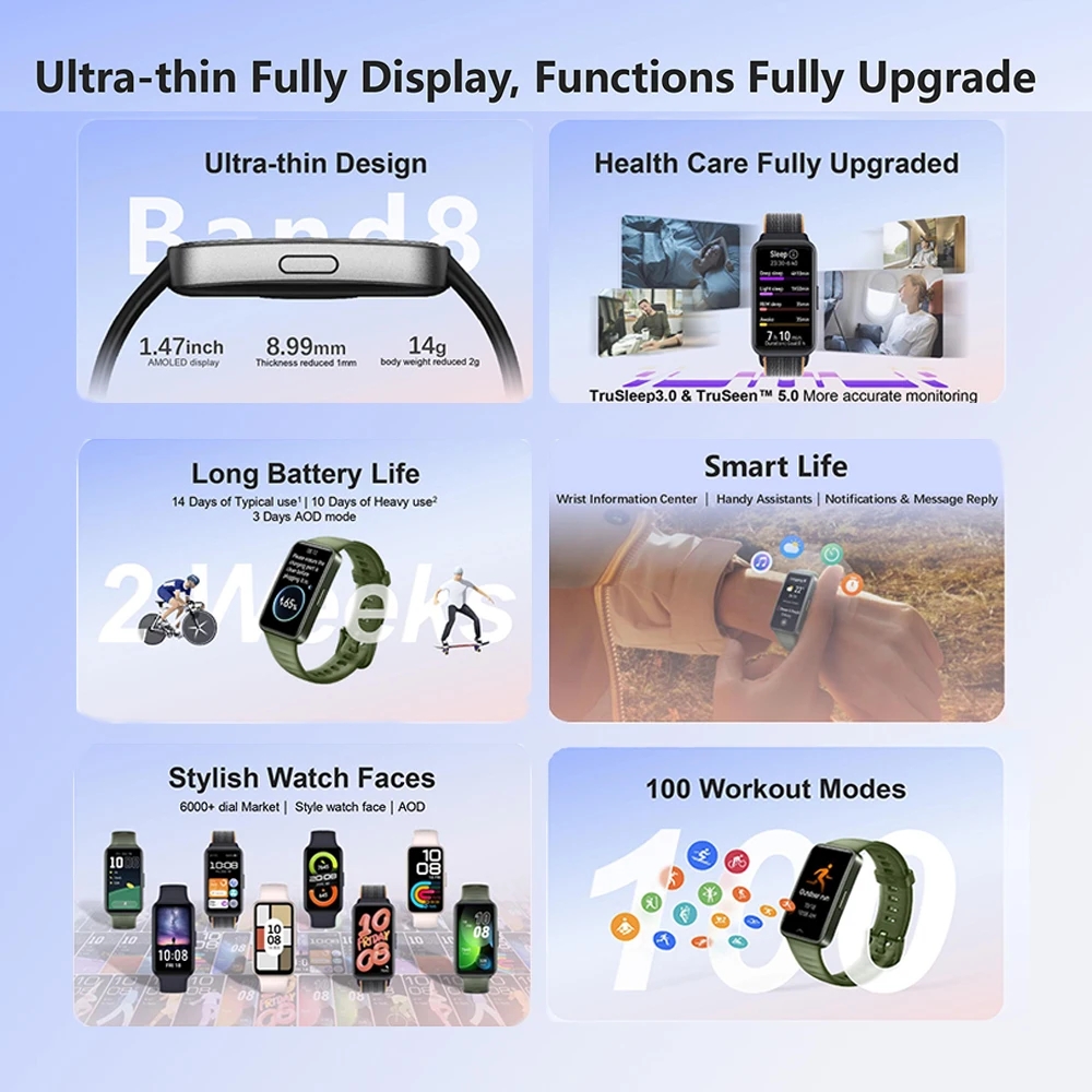 Foto 4 pulgar | Venta Internacional - Reloj Inteligente Huawei Band 8 Amoled Rosa