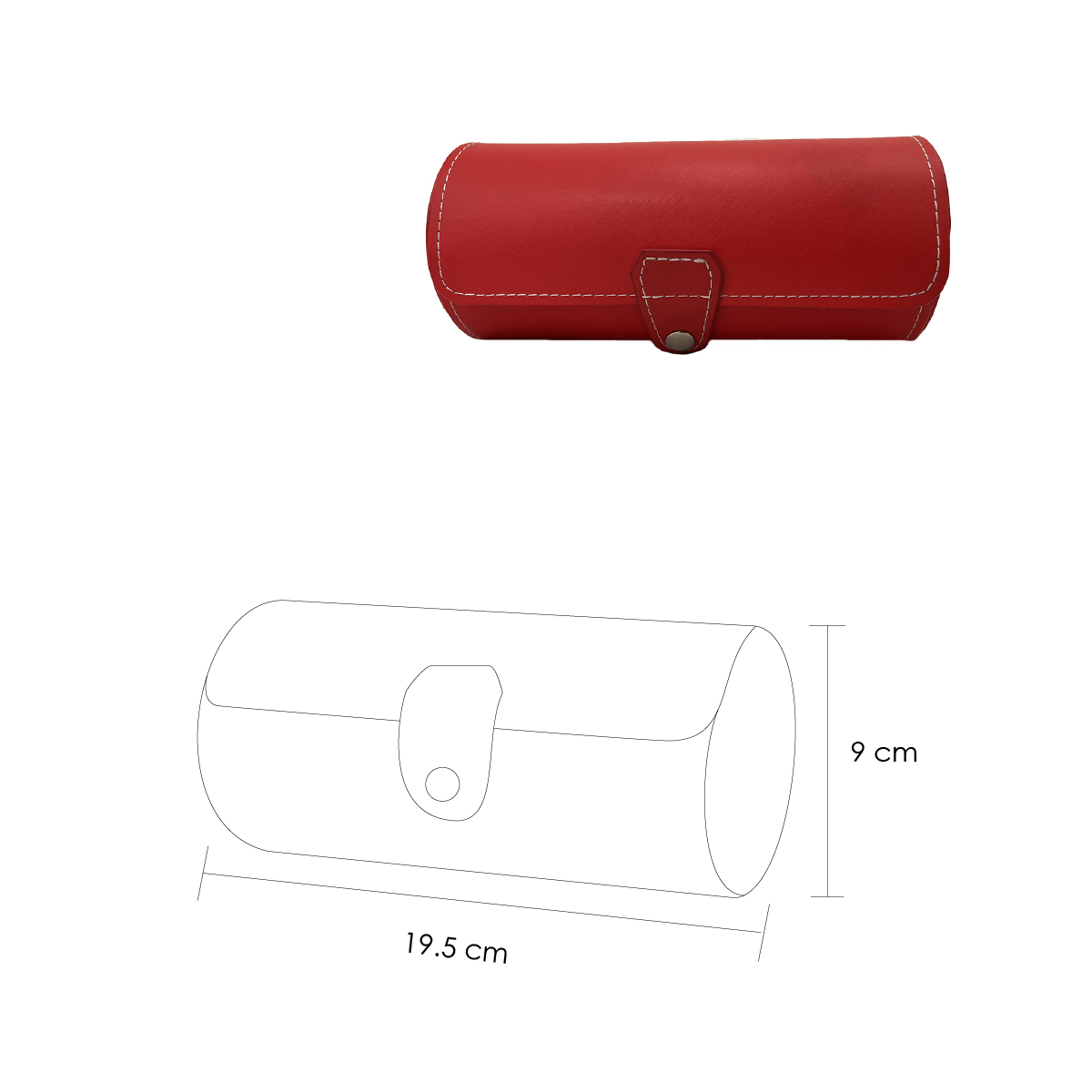 Foto 3 pulgar | Caja para Organizar Relojes Iliosinnova Roja