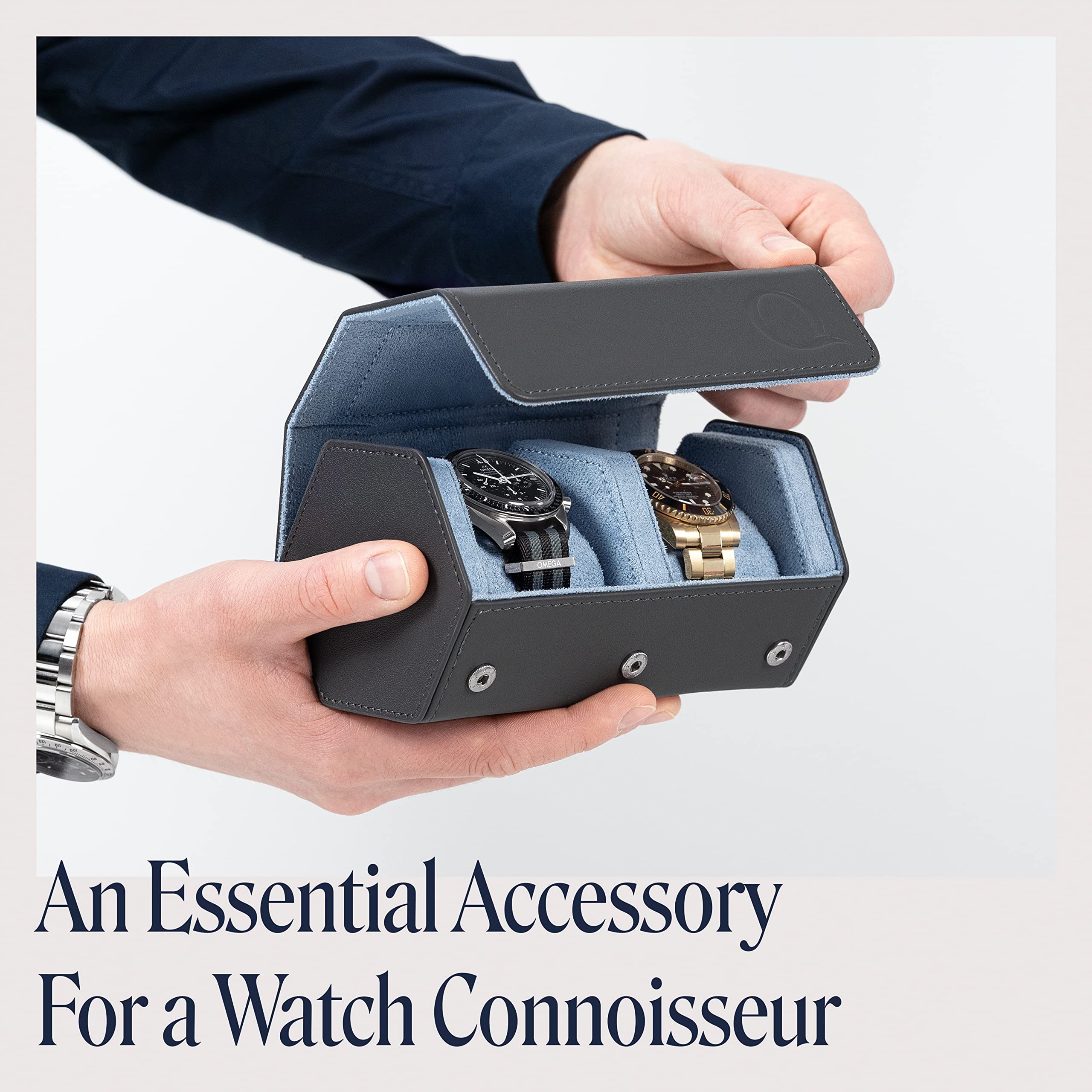 Funda de Piel para Reloj Qwatchbands para Hombre - Protección y Estilo en tus Viajes $2,588