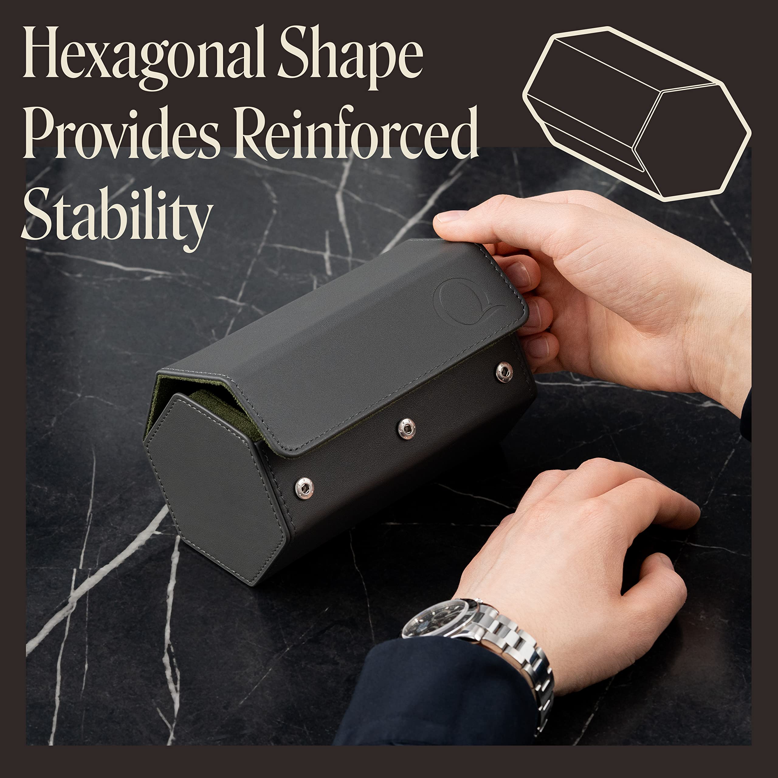 Foto 5 pulgar | Venta Internacional-Funda de Reloj Qwatchbands Hexagonal