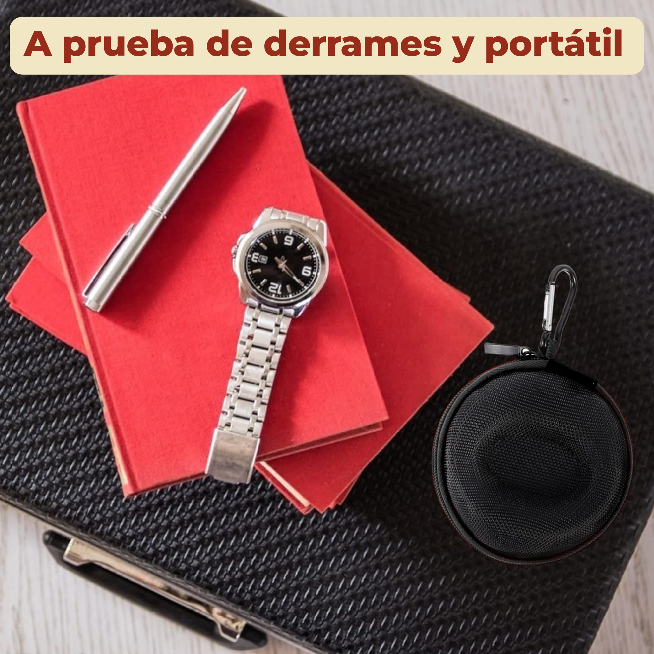 Foto 4 pulgar | Estuche Rígido De Eva Para Reloj Portátil  Negro