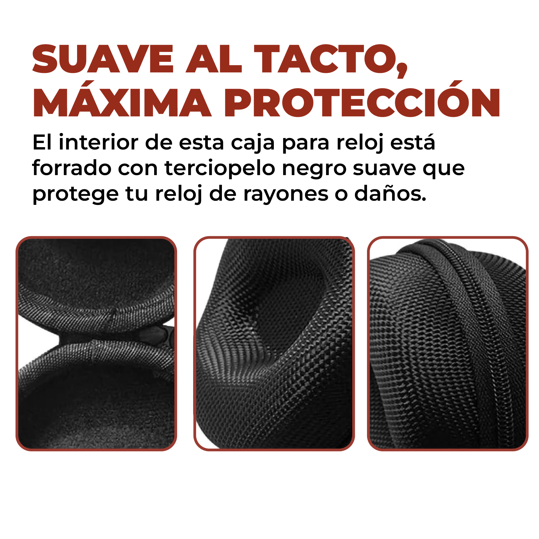Foto 5 pulgar | Estuche Rígido De Eva Para Reloj Portátil  Negro