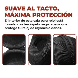 Foto 4 | Estuche Rígido De Eva Para Reloj Portátil Negro