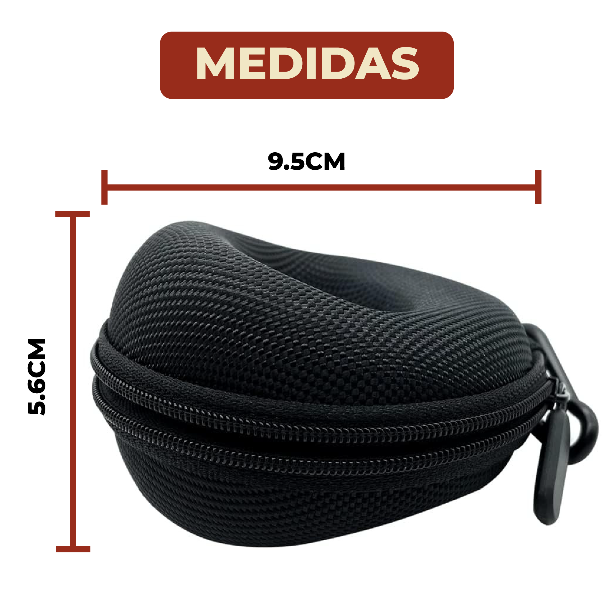 Foto 8 pulgar | Estuche Rígido De Eva Para Reloj Portátil  Negro