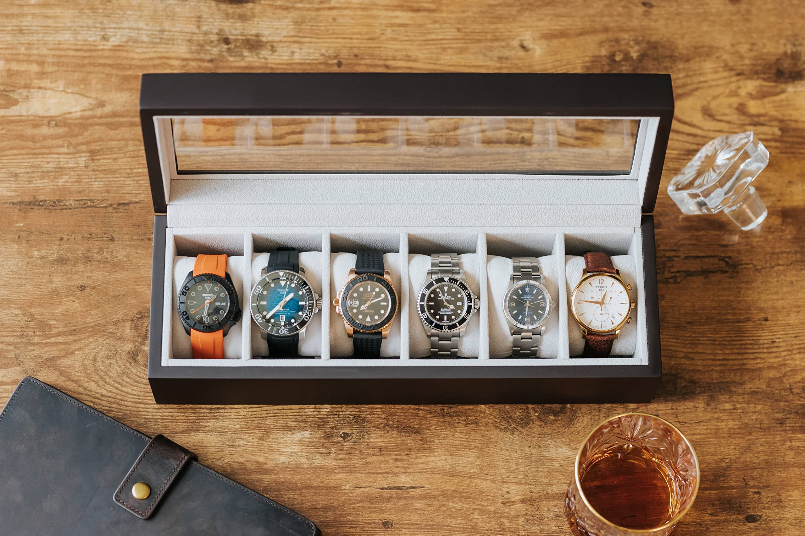 Foto 3 pulgar | Caja Organizadora Para Relojes Elegance - Venta Internacional