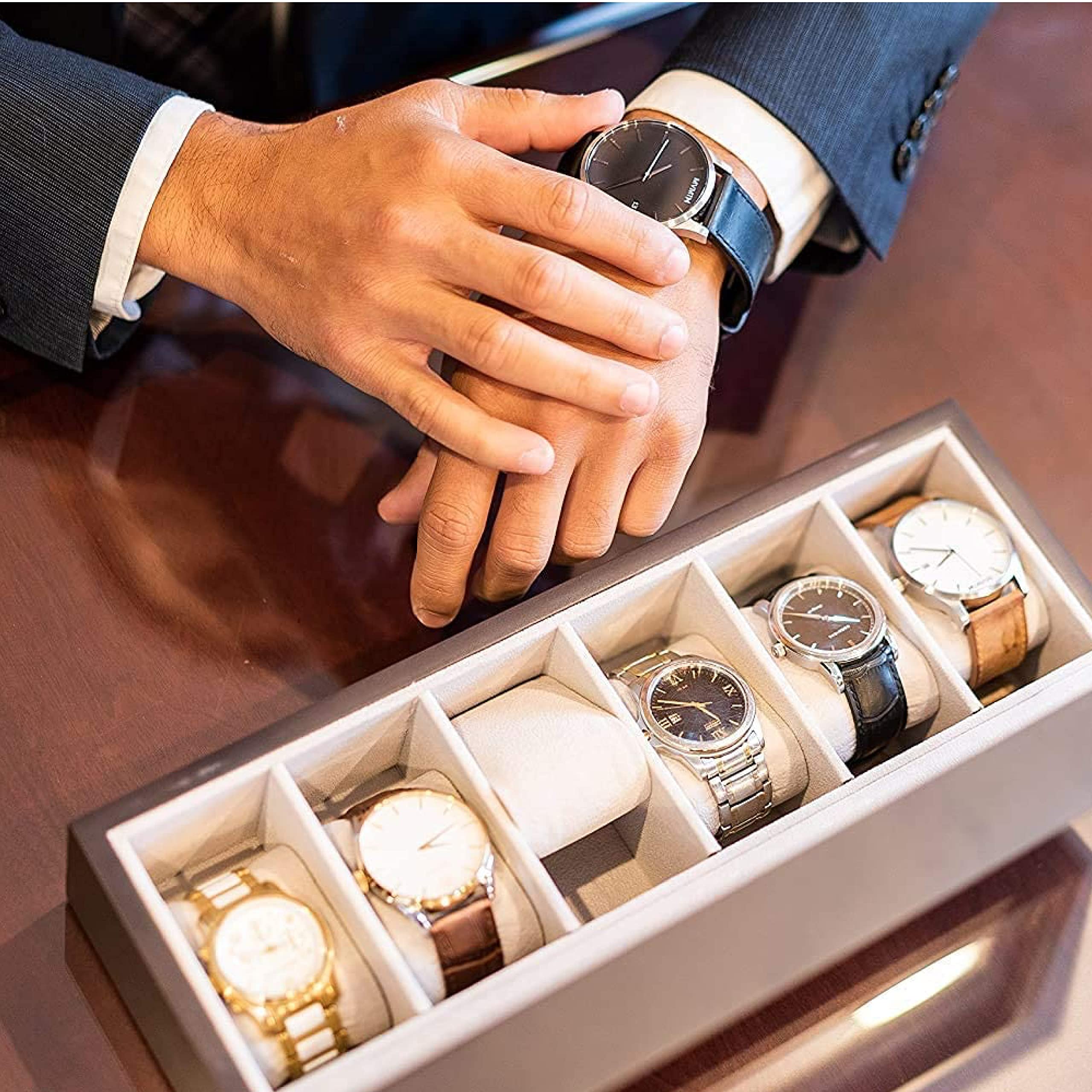 Foto 6 pulgar | Caja Organizadora Para Relojes Elegance - Venta Internacional