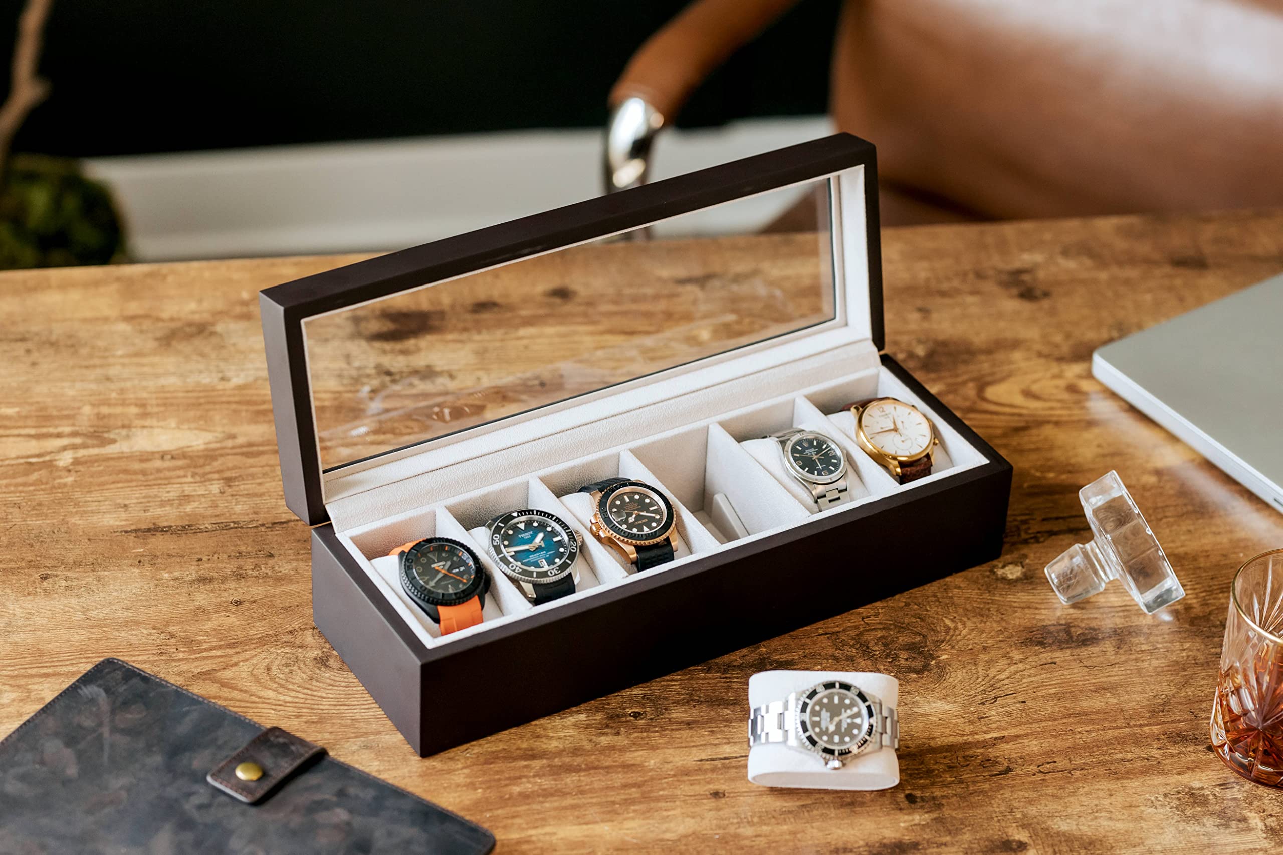 Foto 7 pulgar | Caja Organizadora Para Relojes Elegance - Venta Internacional