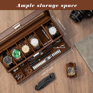 Foto 2 | Estuche Procase Marrón para Relojes-Venta Internacional