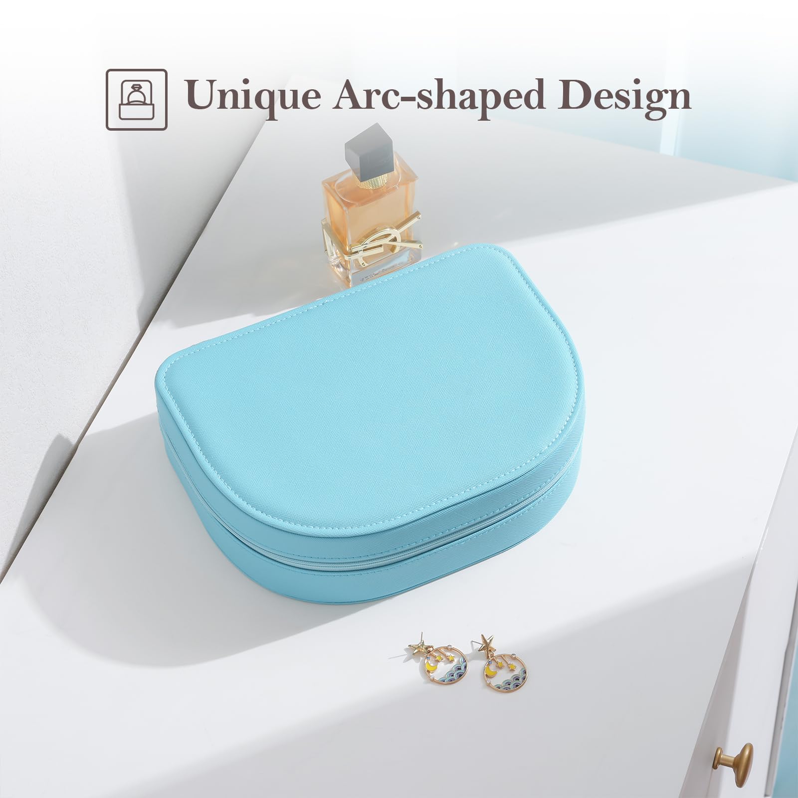 Foto 4 | Joyero Procase, Tamaño Viaje, Piel Sintética Con Forma De Concha Marina - Venta Internacional.