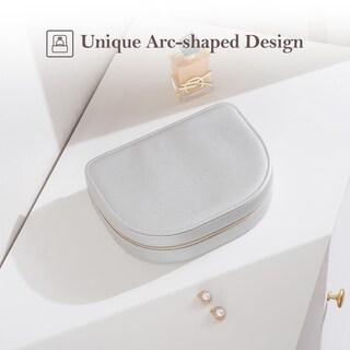 Foto 4 | Joyero Procase, Tamaño Viaje, Piel Sintética Con Forma De Concha Marina - Venta Internacional.