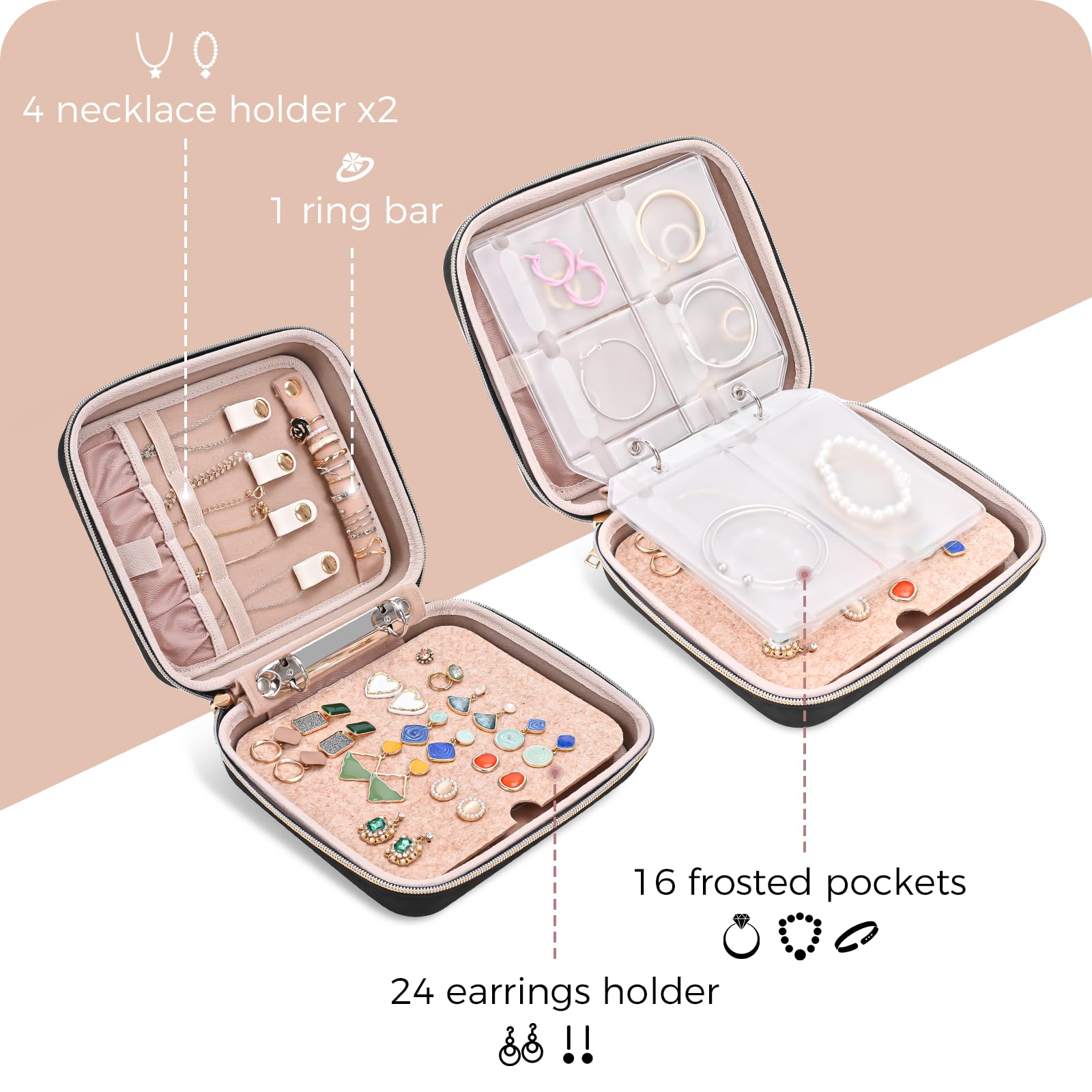 Foto 5 pulgar | Funda Organizadora De Joyas Procase Medium Travel Para Joyas - Venta Internacional.