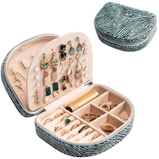 Foto 1 | Joyero Procase, Tamaño Viaje, Piel Sintética Con Forma De Concha Marina - Venta Internacional.
