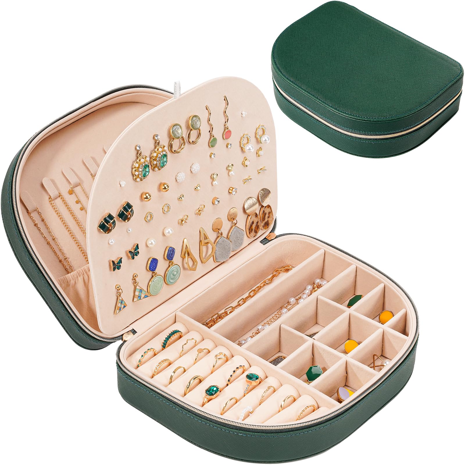 Foto 1 | Joyero Procase, Tamaño Viaje, Piel Sintética Con Forma De Concha Marina - Venta Internacional.