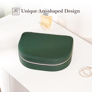 Foto 4 | Joyero Procase, Tamaño Viaje, Piel Sintética Con Forma De Concha Marina - Venta Internacional.