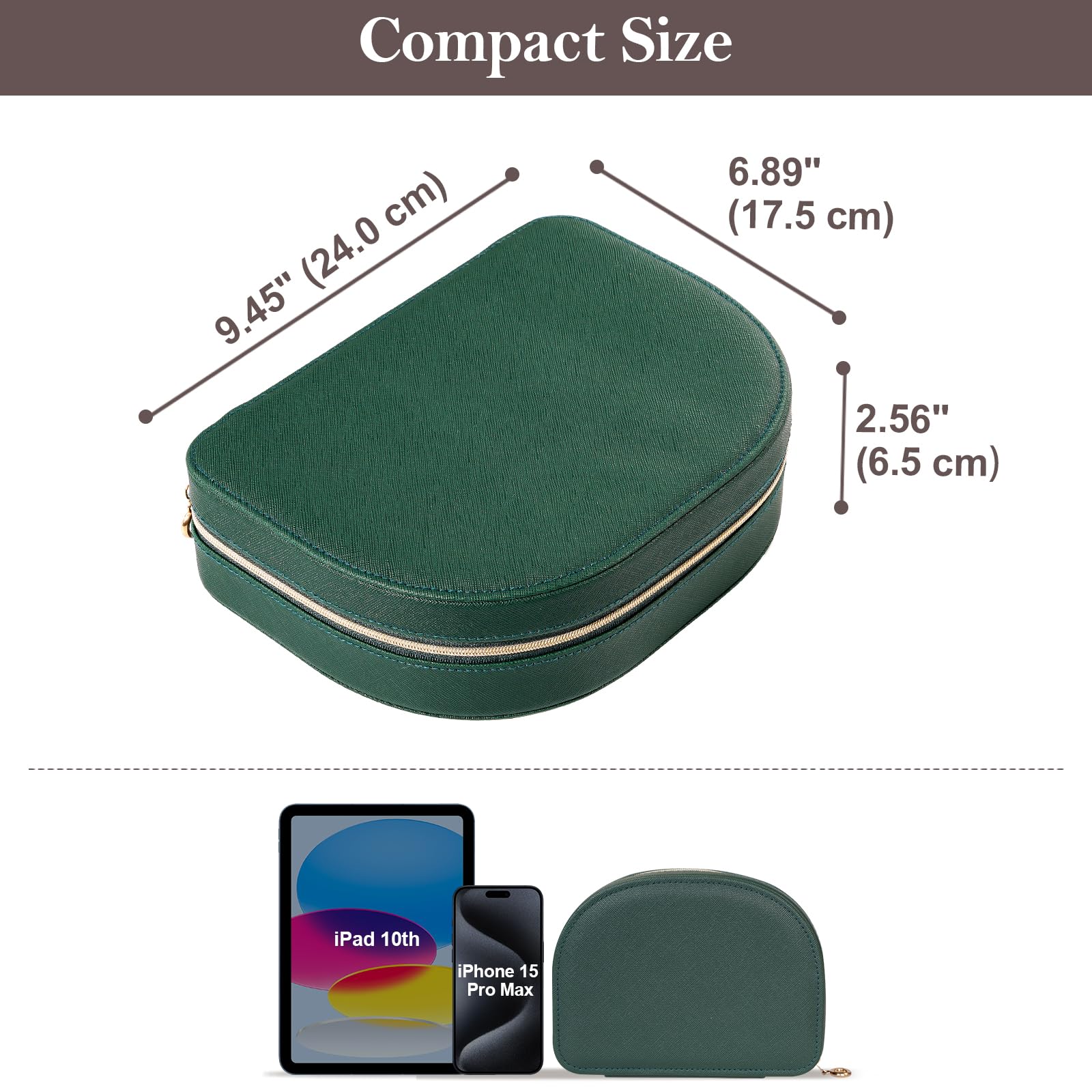 Foto 6 | Joyero Procase, Tamaño Viaje, Piel Sintética Con Forma De Concha Marina - Venta Internacional.