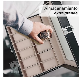Foto 3 | Estuche Organizador de Relojes 12 Espacios