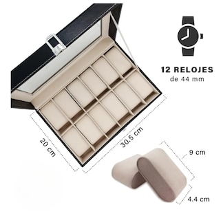 Foto 4 | Estuche Organizador de Relojes 12 Espacios