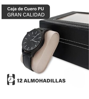 Foto 6 | Estuche Organizador de Relojes 12 Espacios