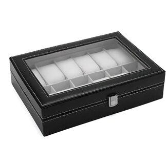 Foto 5 | Estuche Organizador de Relojes 12 Espacios