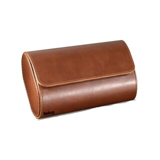 Foto 1 | Estuche Cuero De Almacenamiento Para 2 Relojes Organizador Belug, Cafe