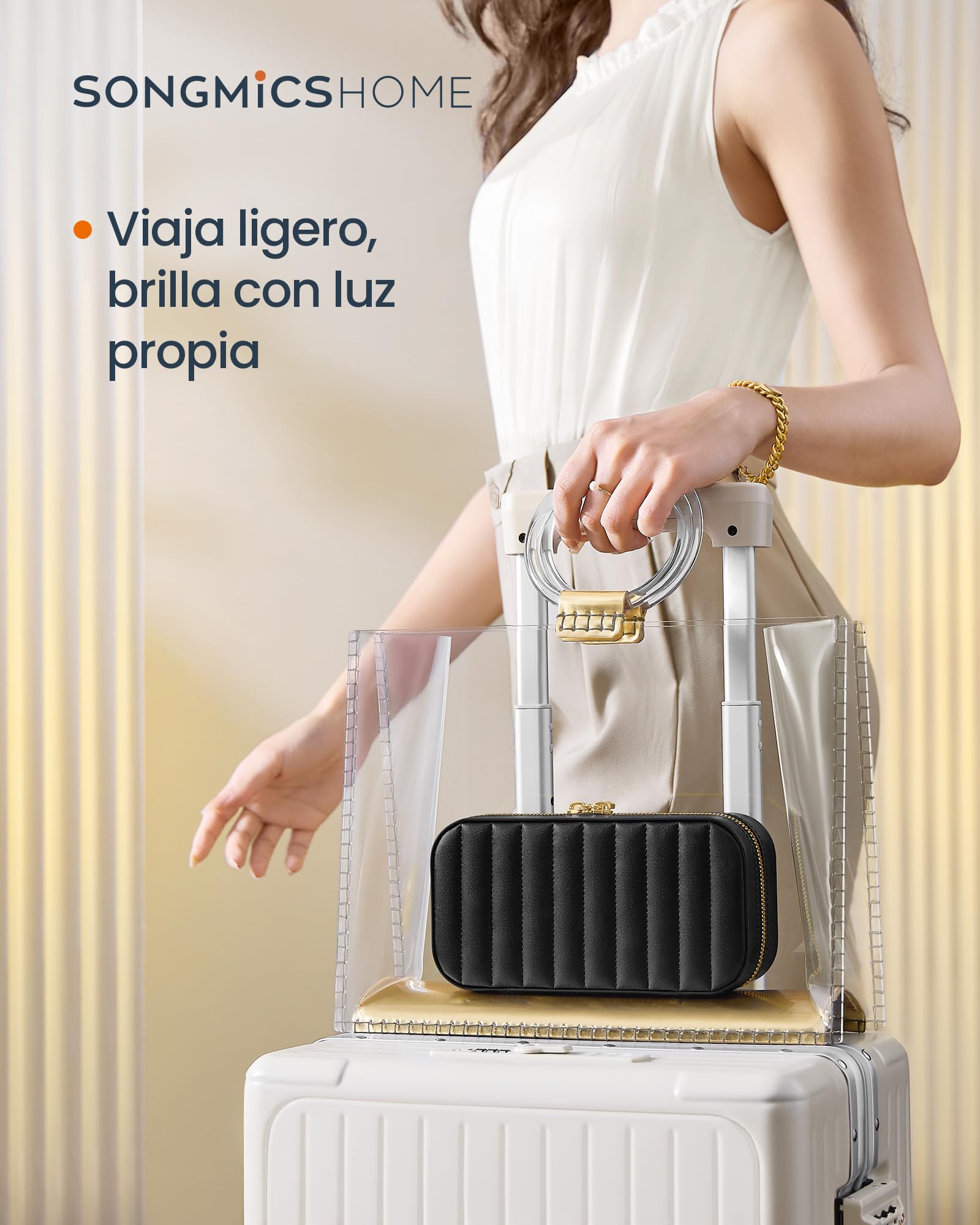 Foto 2 | Estuche De Viaje Para Joyas Songmics Home Joyero De Viaje Black