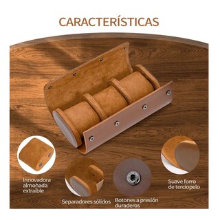 Foto 4 | Estuche para Relojes 3 Rejillas Belug Café