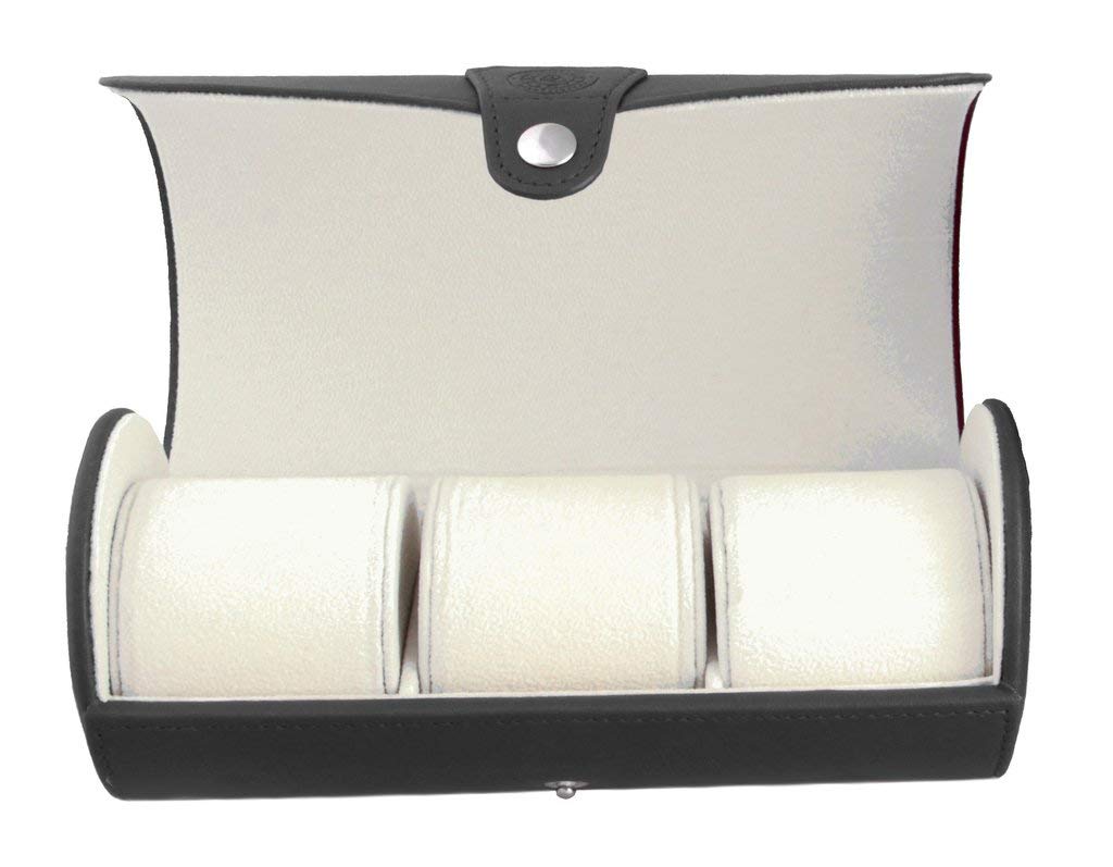Foto 8 pulgar | Funda Organizadora En Rollo Para Relojes De Viaje, Case Elegance, Piel Vegana Negra - Venta Internacional.
