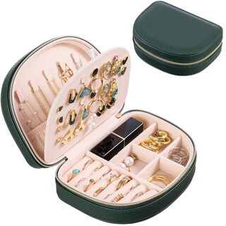 Foto 1 | Joyero Procase, Tamaño Viaje, Piel Sintética Con Forma De Concha Marina - Venta Internacional.