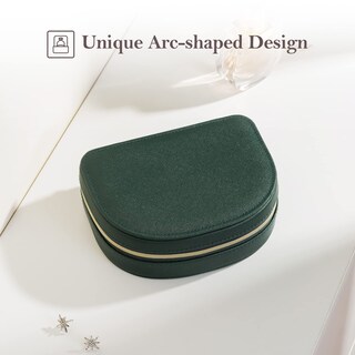 Foto 4 | Joyero Procase, Tamaño Viaje, Piel Sintética Con Forma De Concha Marina - Venta Internacional.