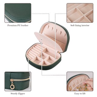 Foto 5 | Joyero Procase, Tamaño Viaje, Piel Sintética Con Forma De Concha Marina - Venta Internacional.