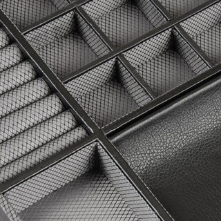 Foto 3 | Caja Para Relojes Wolf Windsor De 10 Piezas Con Cajón Color Negro - Venta Internacional.