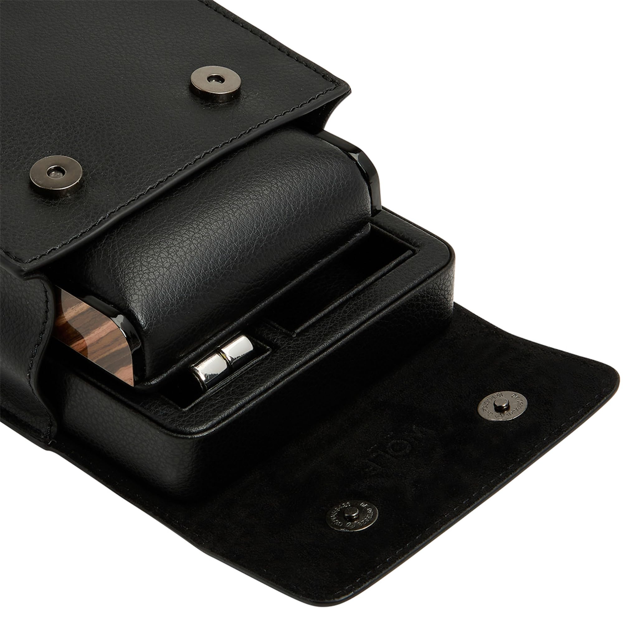 Foto 4 pulgar | Soporte Para Reloj Wolf Roadster Single Travel  Piel Vegana Negra - Venta Internacional.