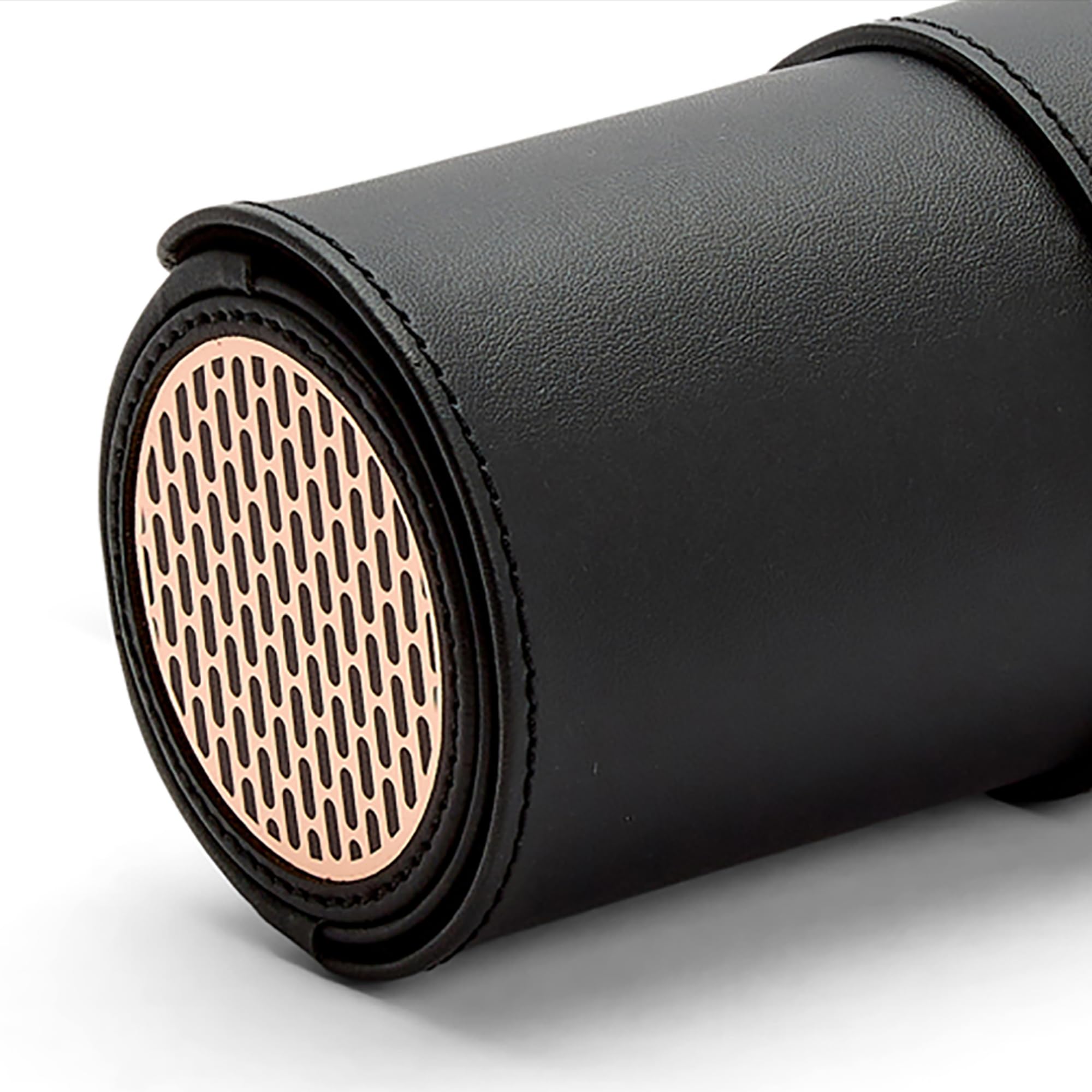 Foto 4 pulgar | Reloj Roll Wolf Axis Triple Negro/cobre Cuero Vegano - Venta Internacional.