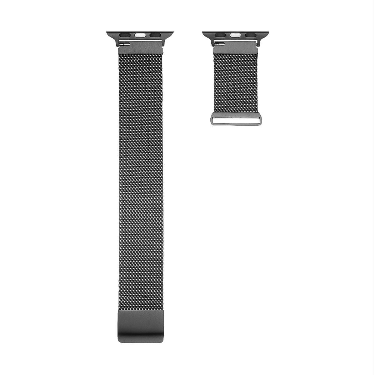 Foto 2 pulgar | Banda Magnética de Malla color Negro Acero Inoxidable Smartwatch 38 MM