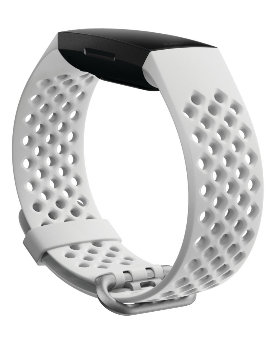 Foto 2 | Correa de Silicona Blanca para Fitbit Charge 4 Sport
