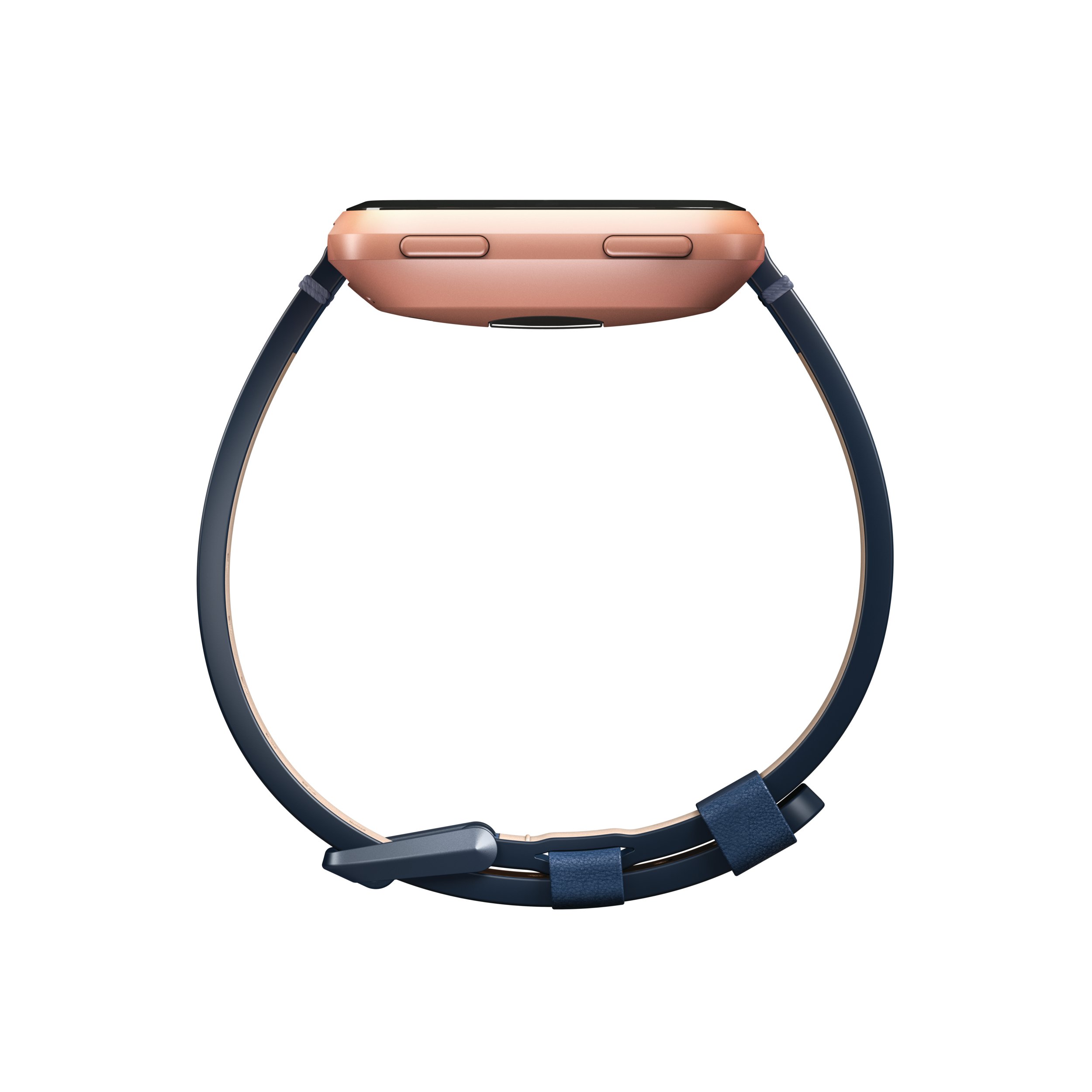 Foto 4 pulgar | Correa Accesoria Para Fitbit Versa Family, Piel De Primera Calidad, Color Azul L - Venta Internacional.
