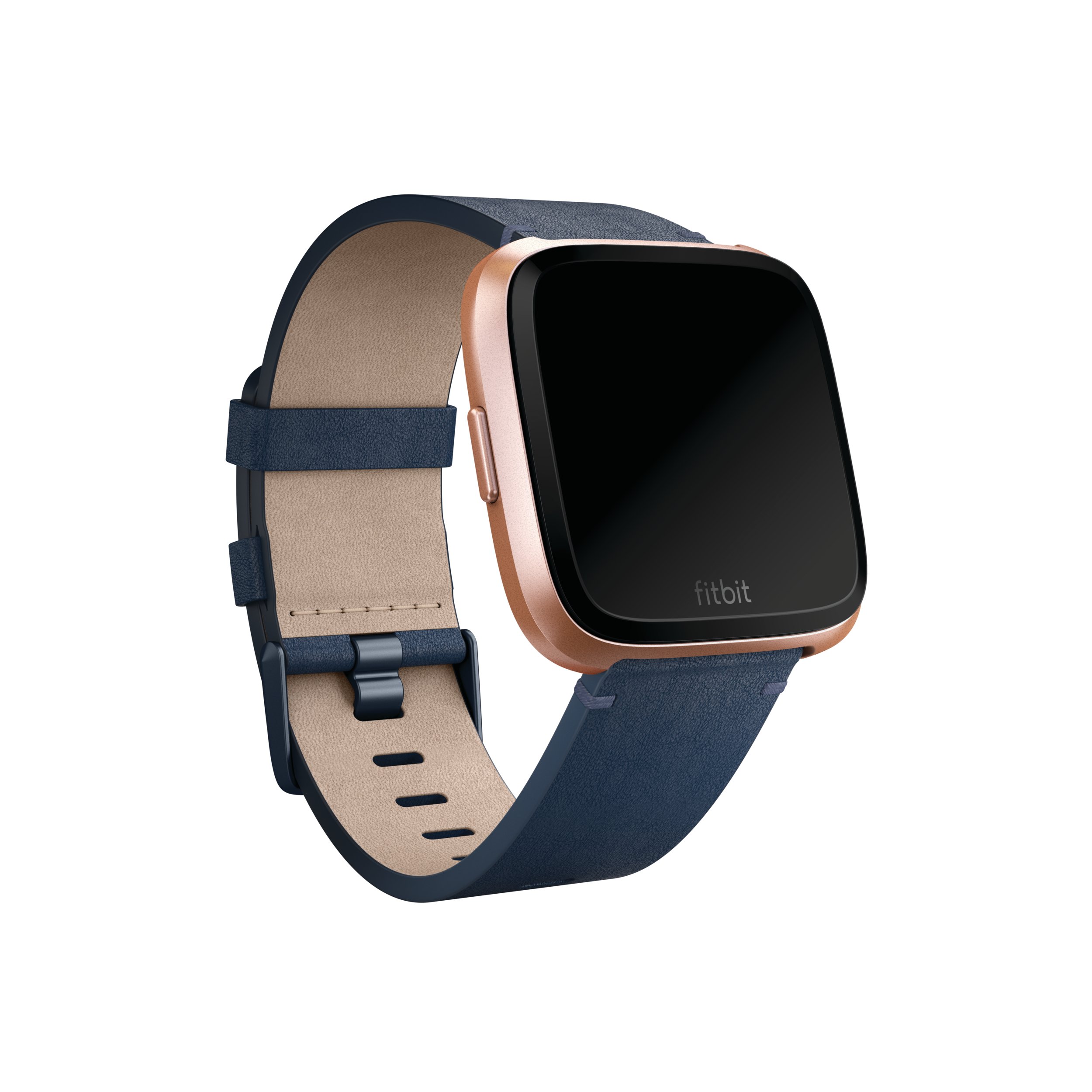 Foto 5 pulgar | Correa Accesoria Para Fitbit Versa Family, Piel De Primera Calidad, Color Azul L - Venta Internacional.