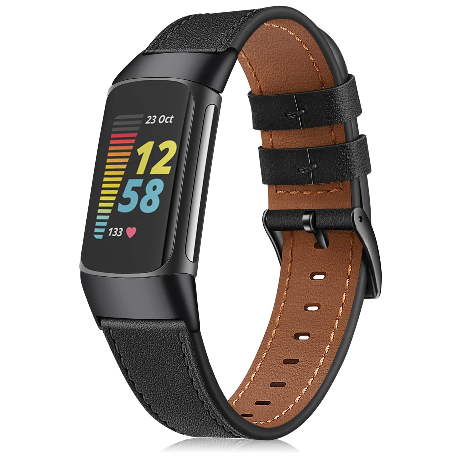 Foto 2 pulgar | Correa de Cuero Genuino Fitbit Charge 6/5 - Venta Internacional