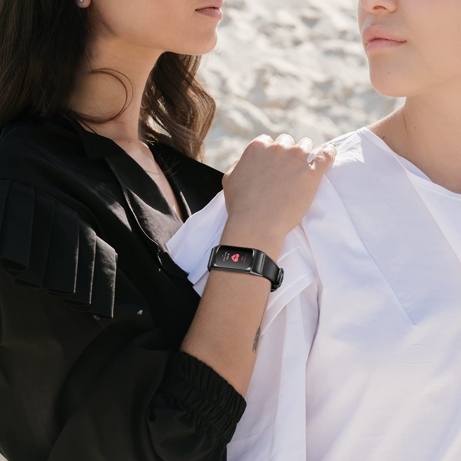 Foto 6 | Correa de Cuero Genuino Fitbit Charge 6/5 - Venta Internacional