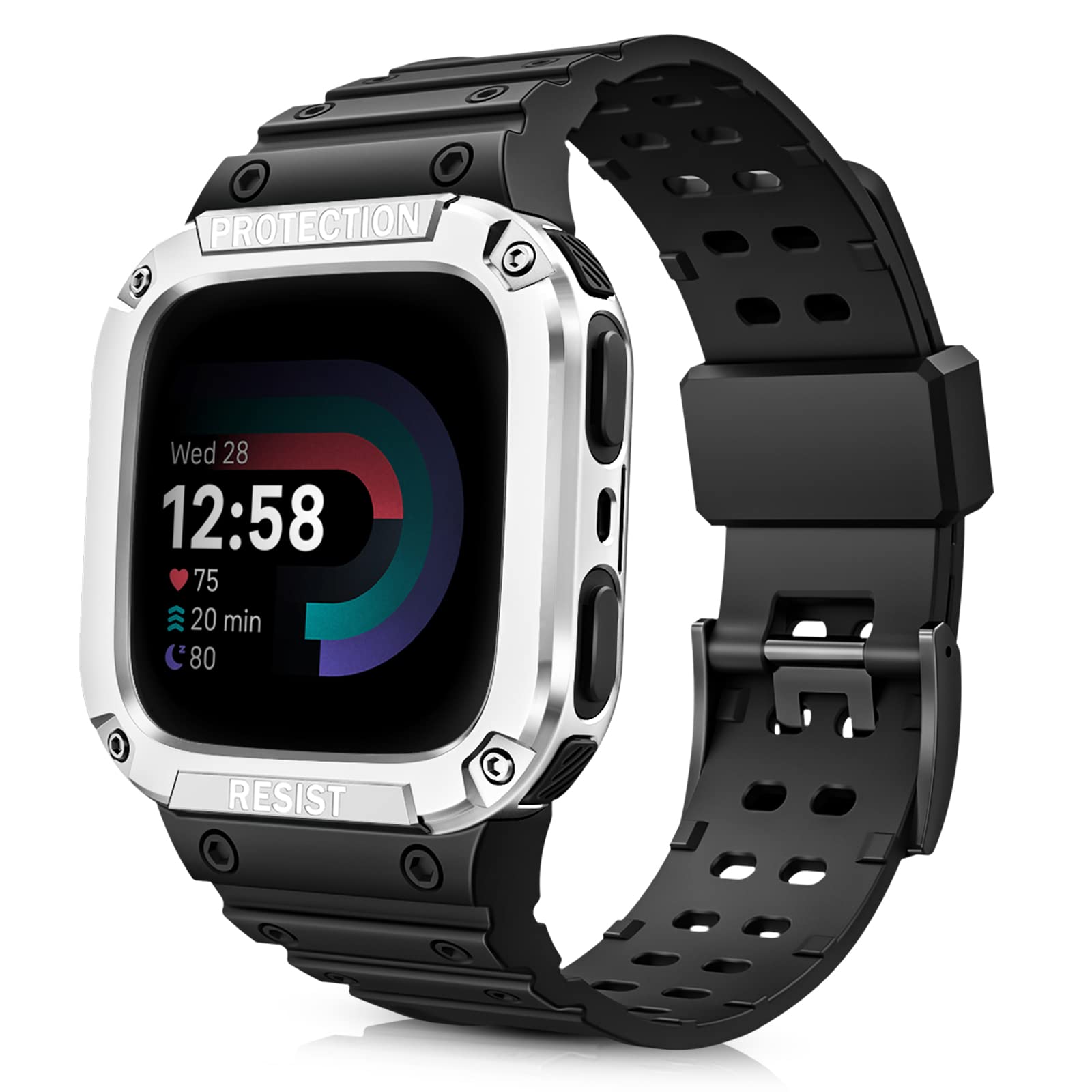 Foto 1 | Correa Con Funda Compatible Con Fitbit Versa 4/3/2/1/versa Lite - Venta Internacional.