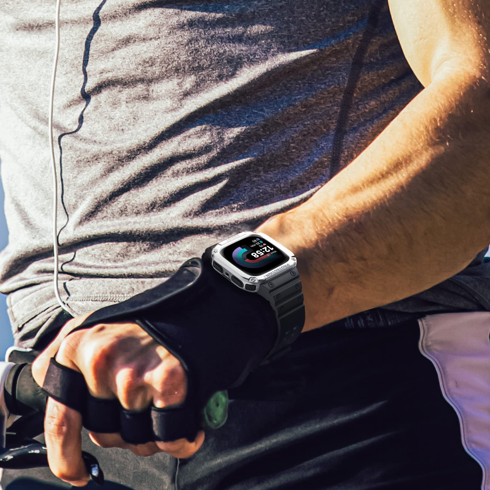 Foto 7 pulgar | Correa Con Funda Compatible Con Fitbit Versa 4/3/2/1/versa Lite - Venta Internacional.