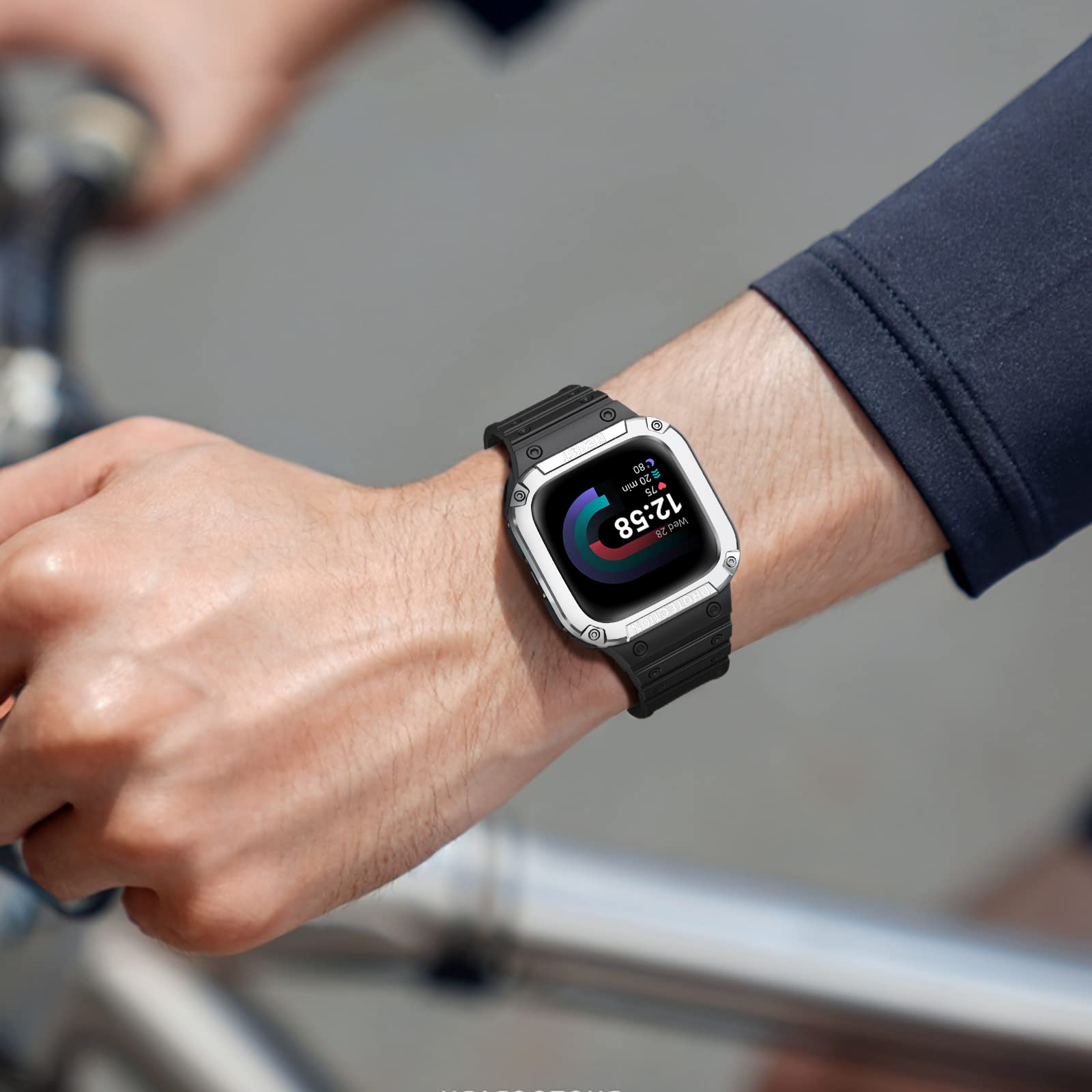 Foto 8 pulgar | Correa Con Funda Compatible Con Fitbit Versa 4/3/2/1/versa Lite - Venta Internacional.