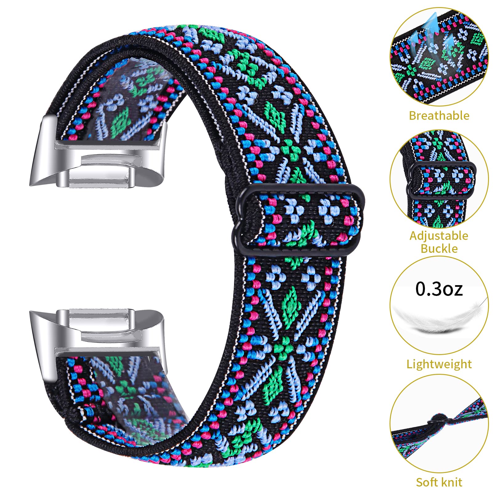 Foto 3 | Banda Elástica Compatible Con Fitbit Charge 5 - Ruentech - Venta Internacional.