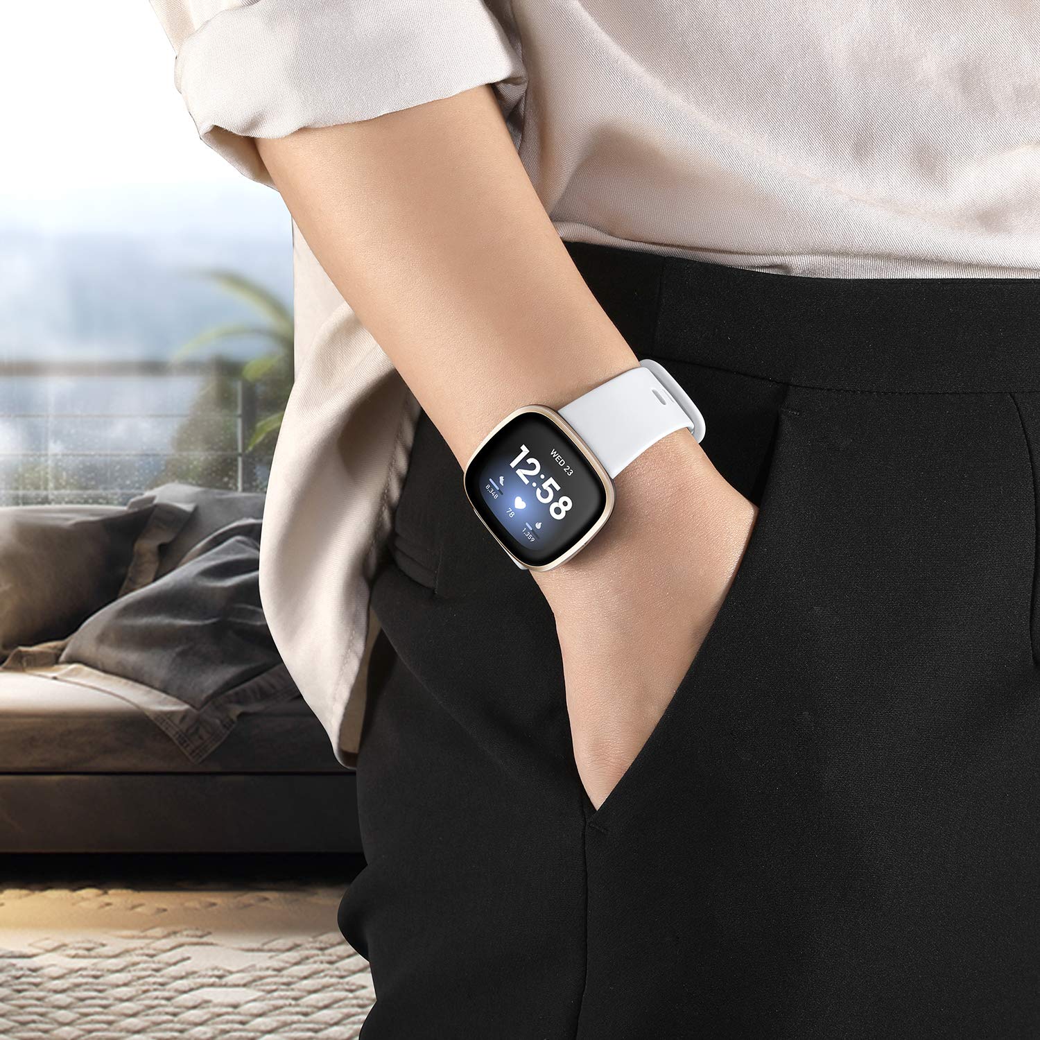 Foto 7 pulgar | Correa Getino Compatible Con Fitbit Sense 2  Sense/ Versa 3 Y Versa 4 - Venta Internacional.