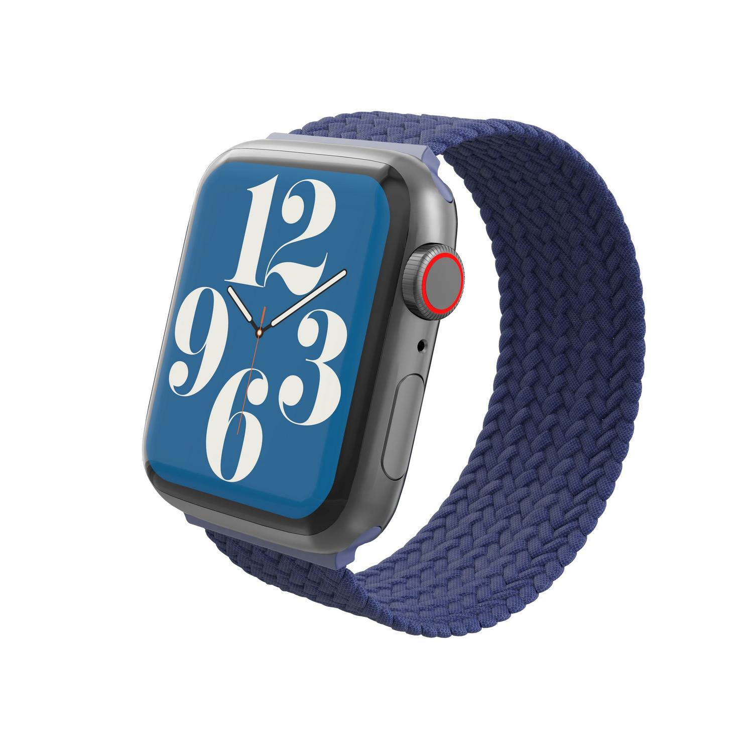 Foto 2 pulgar | Correa De Reloj Trenzada Gear4 Talle Large Para Apple Watch De 41/40/38mm - Azul Marino