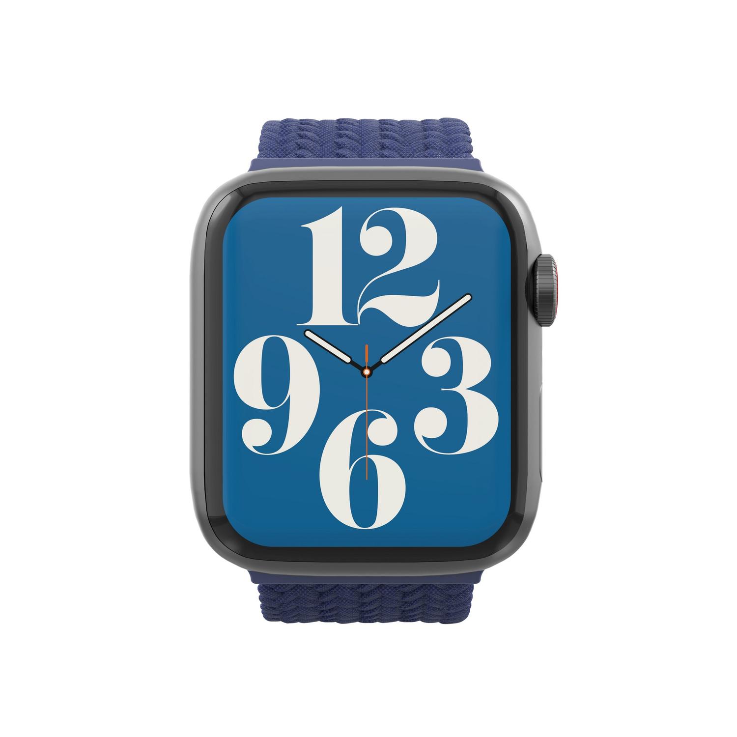 Foto 3 pulgar | Correa De Reloj Trenzada Gear4 Talle Large Para Apple Watch De 41/40/38mm - Azul Marino